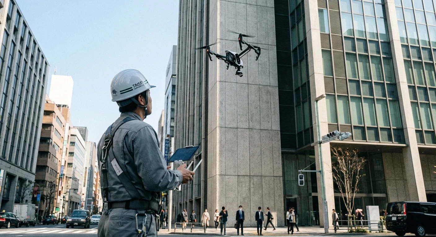 ドローン外壁調査のイメージ