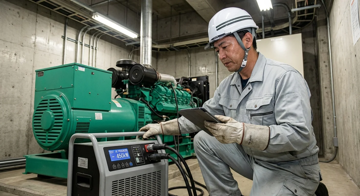 非常用発電機点検AIのイメージ